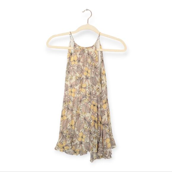 NWT The Jet Set Diaries Frangapani Floral Print Pleat Top - Picture 1 of 6